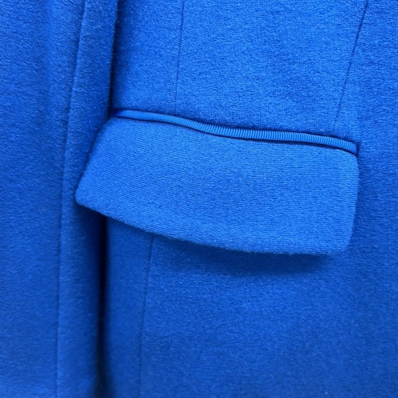 Rag & Bone Royal Blue Wool Blazer 1 Snap Closure Front Size 2 - Picture 3 of 7